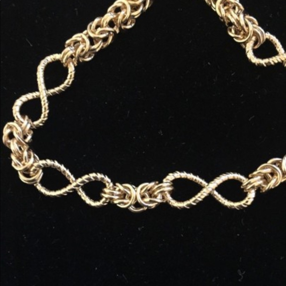 Byzantine and Infinity Link 7.25 inch Bracelet